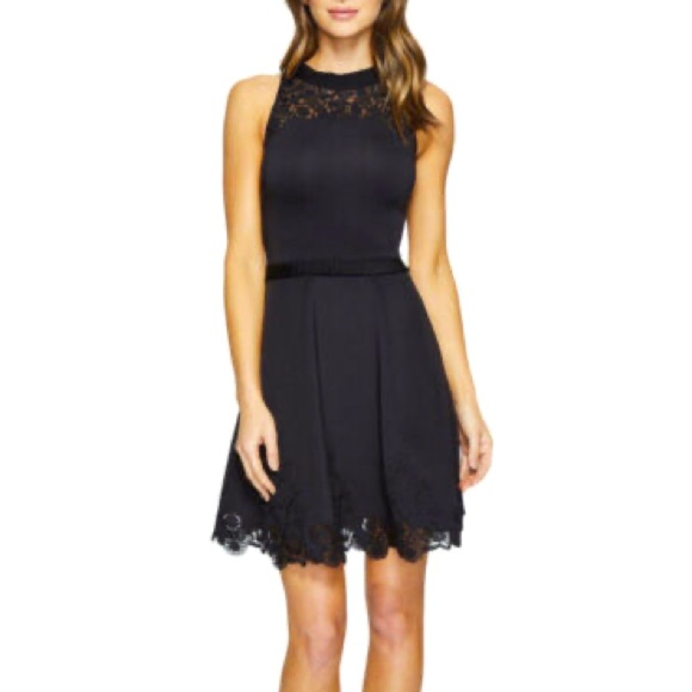 Ted Baker Mock Neck Mini Dress